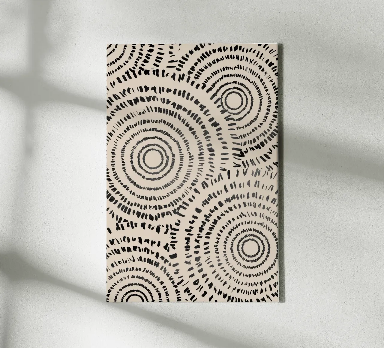 Abstract Circle Art canvas by Melloi Art Print