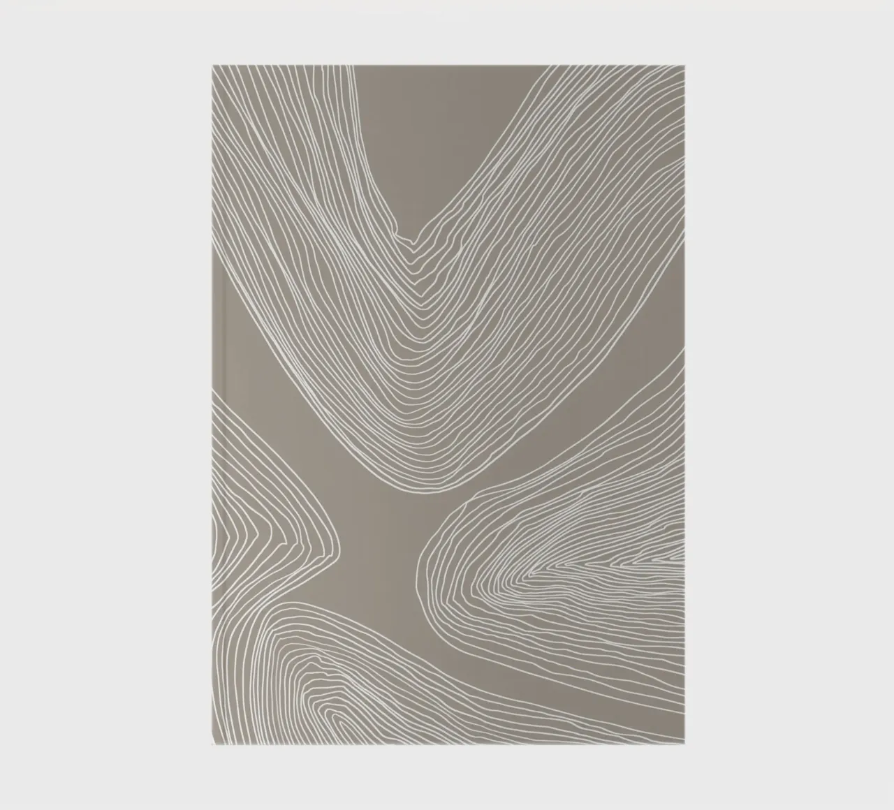 Abstract Rhythm Line Art notebook by Melloi Art Print