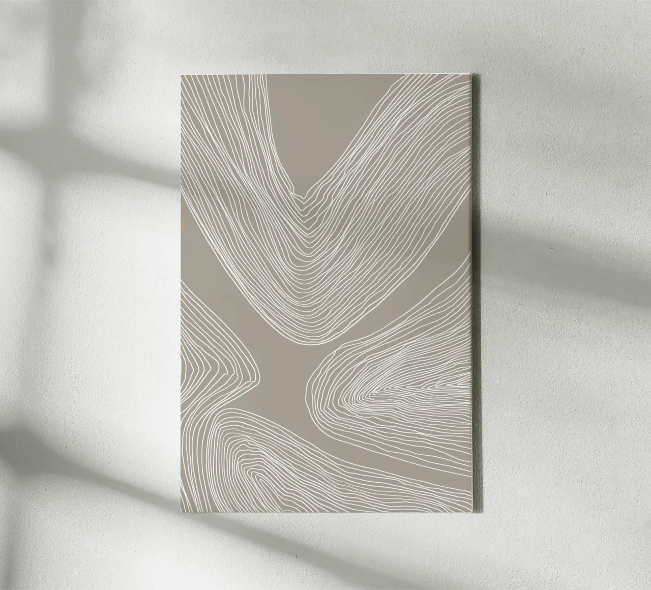 Abstract Rhythm Line Art canvas by Melloi Art Print