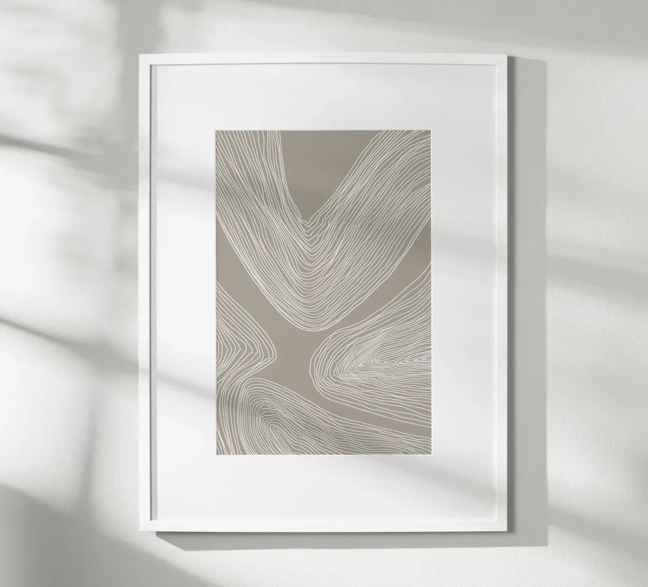Ritmo abstracto Line Art hahnemühle de Melloi Art Print