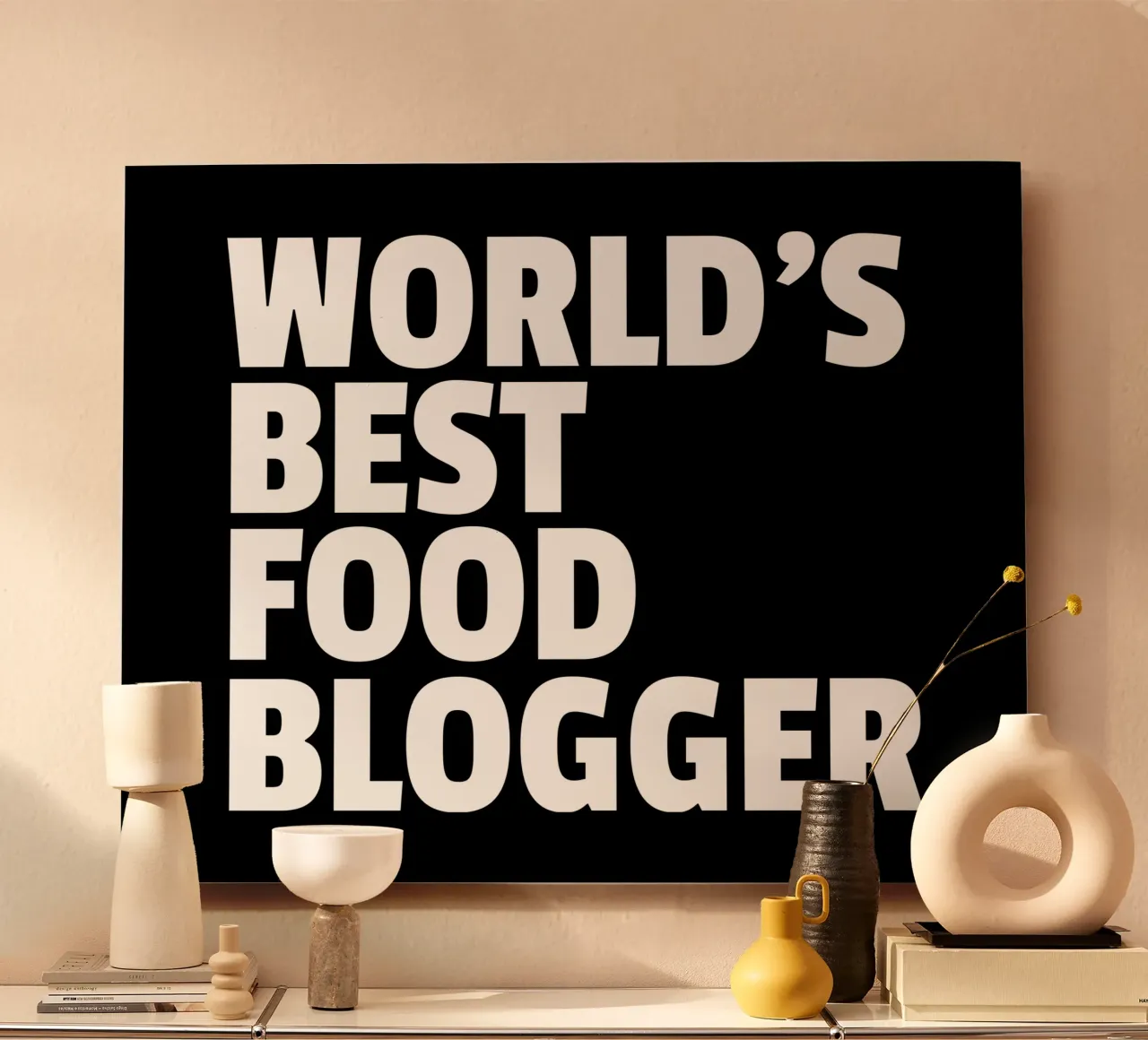 World's best food blogger alluminio dibond da happieeagle