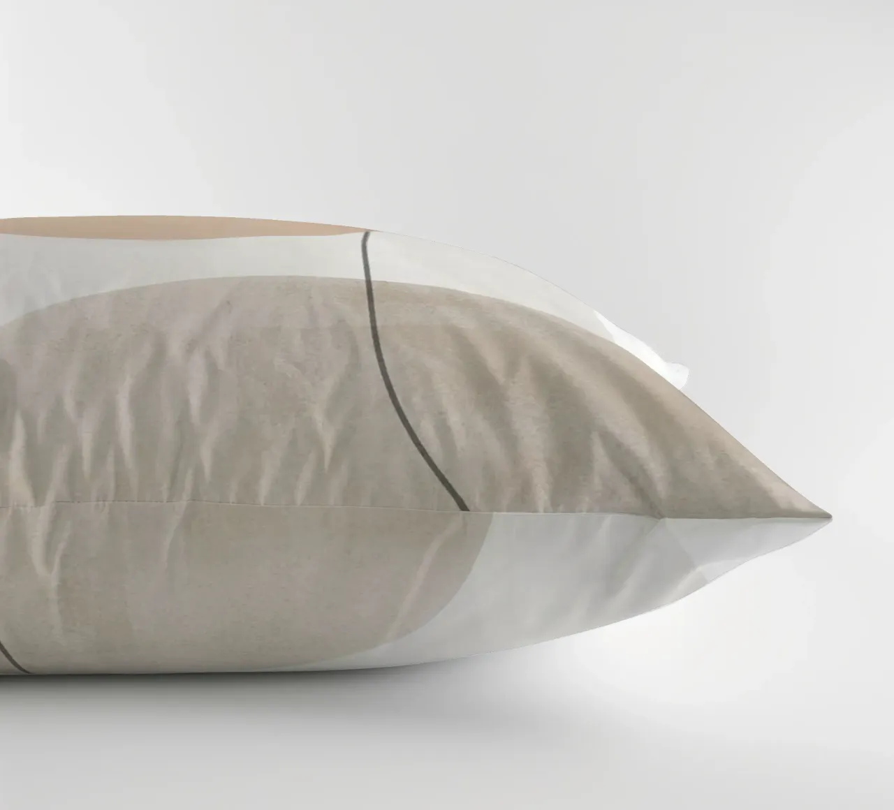 Minimal Abstract Line Art decorative cushion by Melloi Art Print