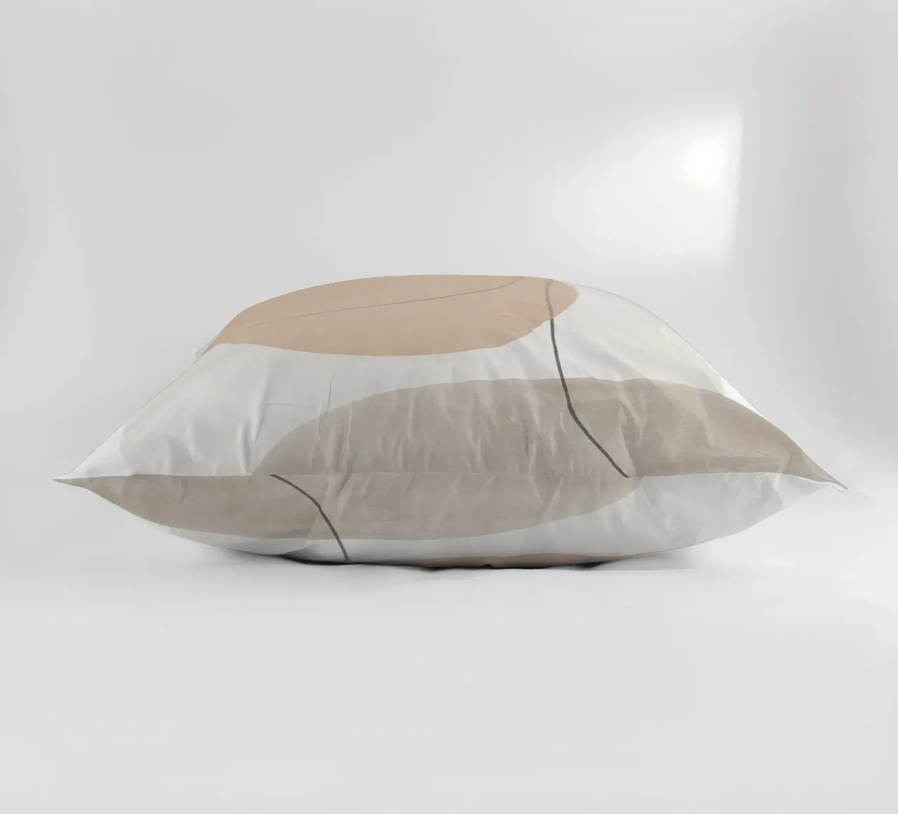 Minimal Abstract Line Art decorative cushion by Melloi Art Print