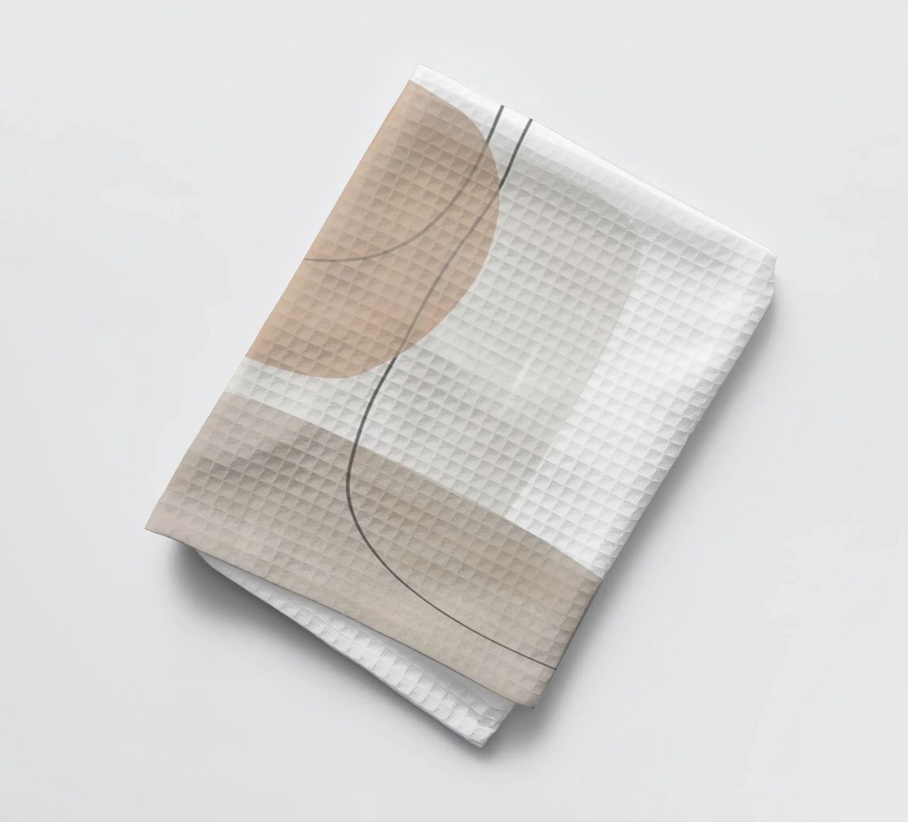 Dessin au trait abstrait minimal torchon de Melloi Art Print