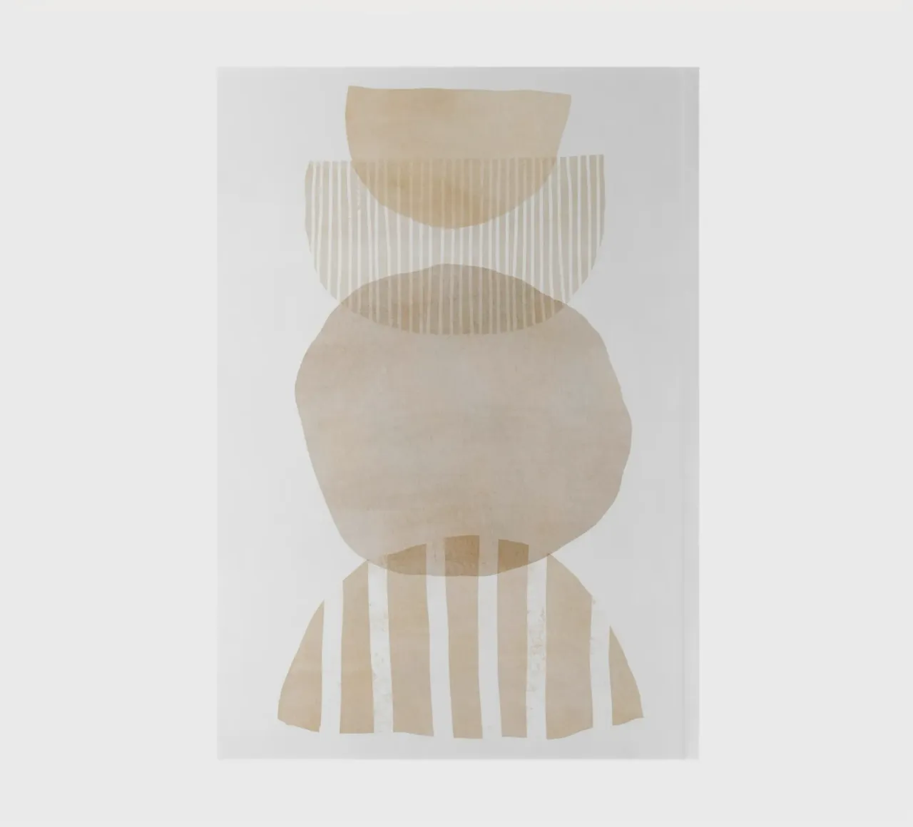 Abstract Geometric Art notebook by Melloi Art Print