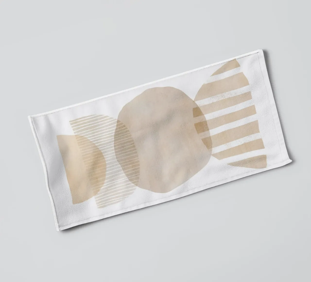 Abstract Geometric Art towel by Melloi Art Print