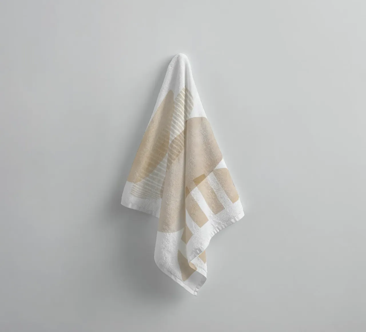 Abstract Geometric Art towel by Melloi Art Print