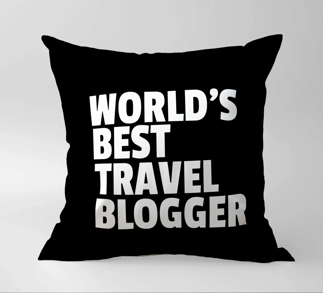 World's best travel blogger cuscino da happieeagle