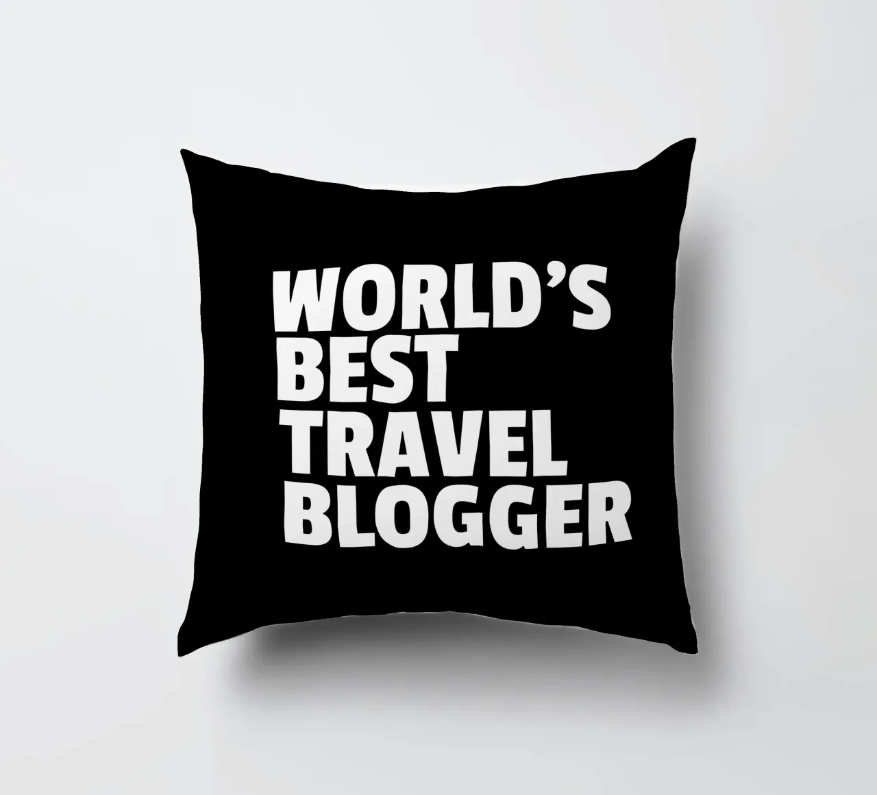 World's best travel blogger cuscino da happieeagle