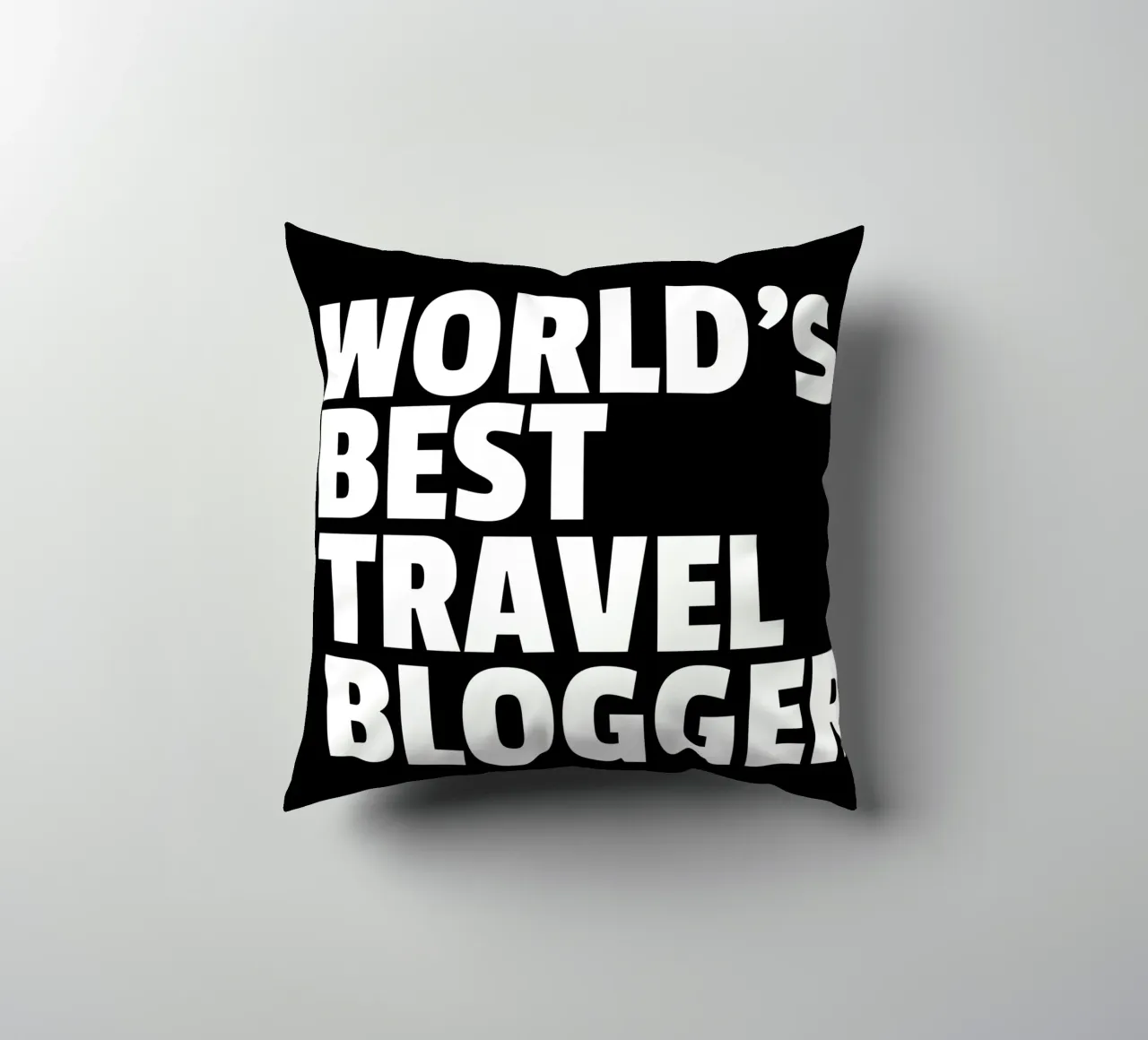World's best travel blogger cuscino da happieeagle