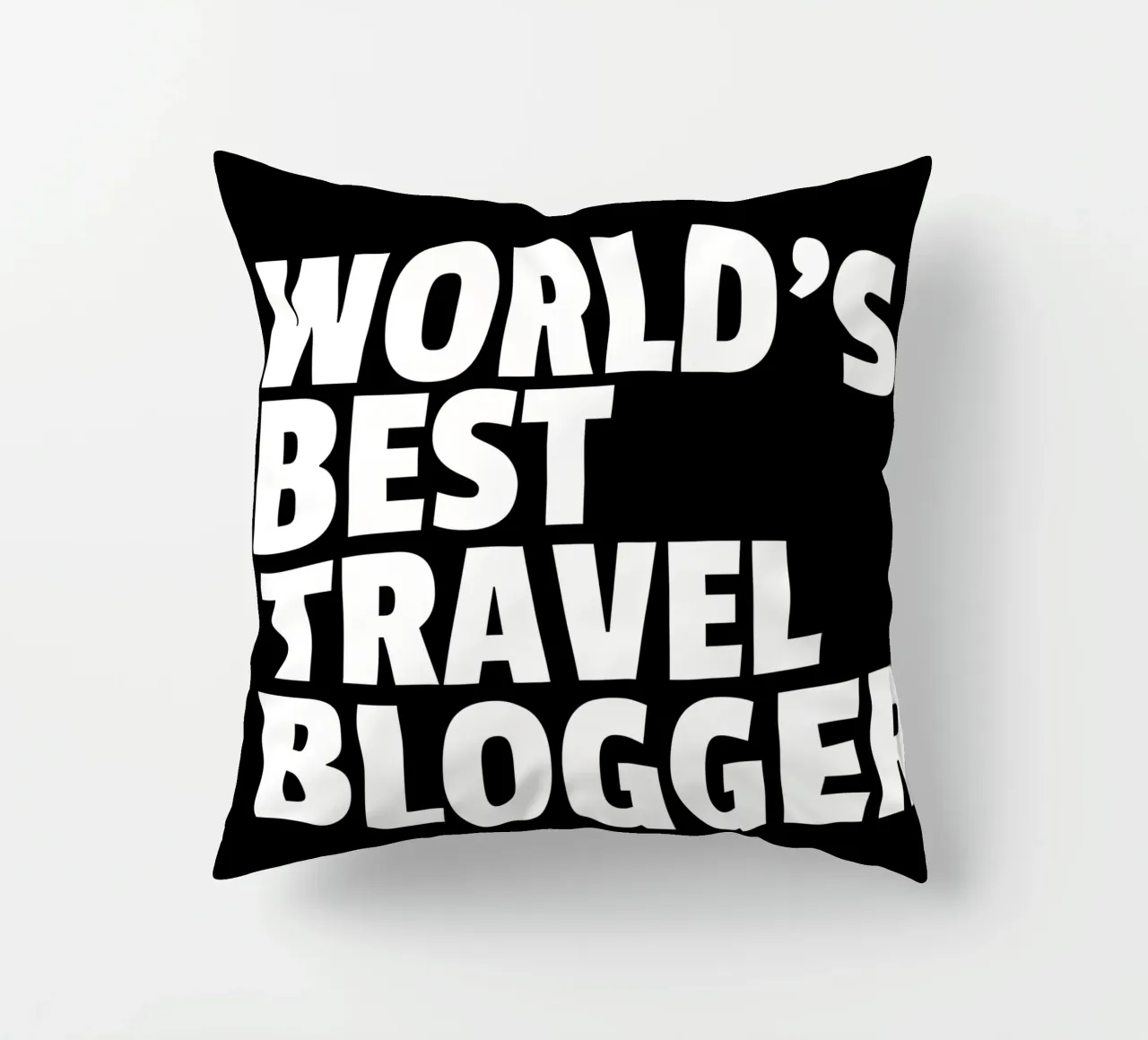 World's best travel blogger cuscino da happieeagle