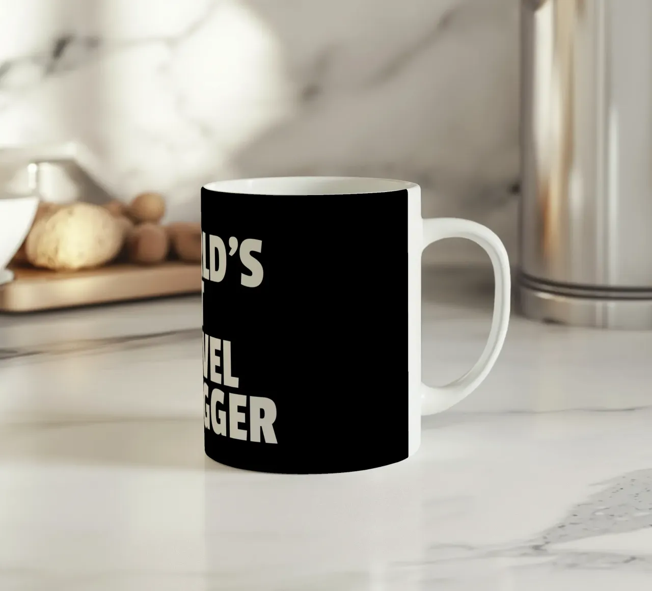 World's best travel blogger tazza in ceramica da happieeagle