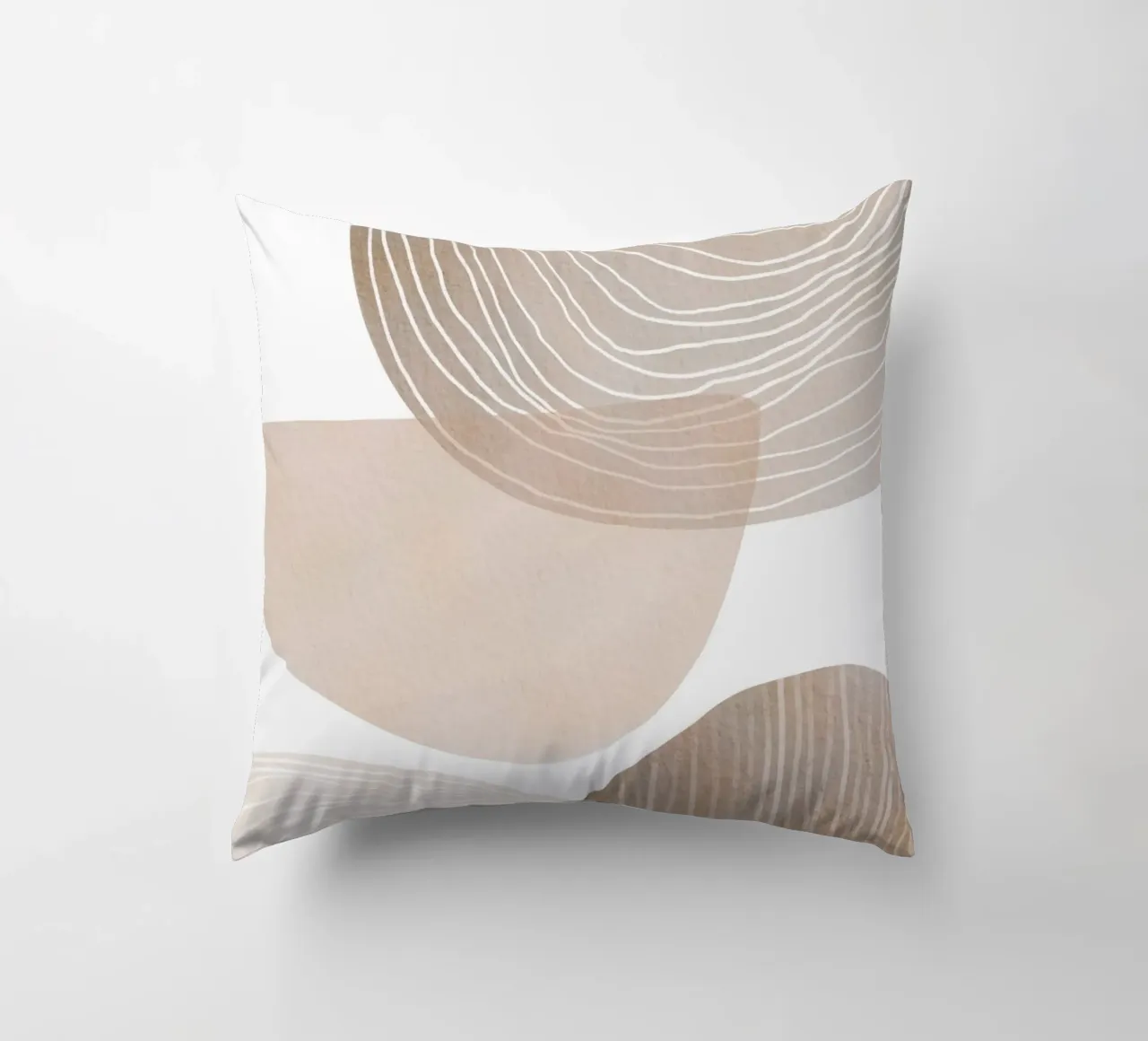 Abstract Organic Forms decorative cushion by Melloi Art Print