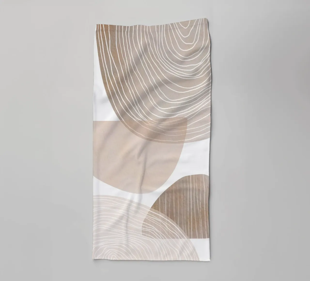 Abstract Organic Forms towel by Melloi Art Print