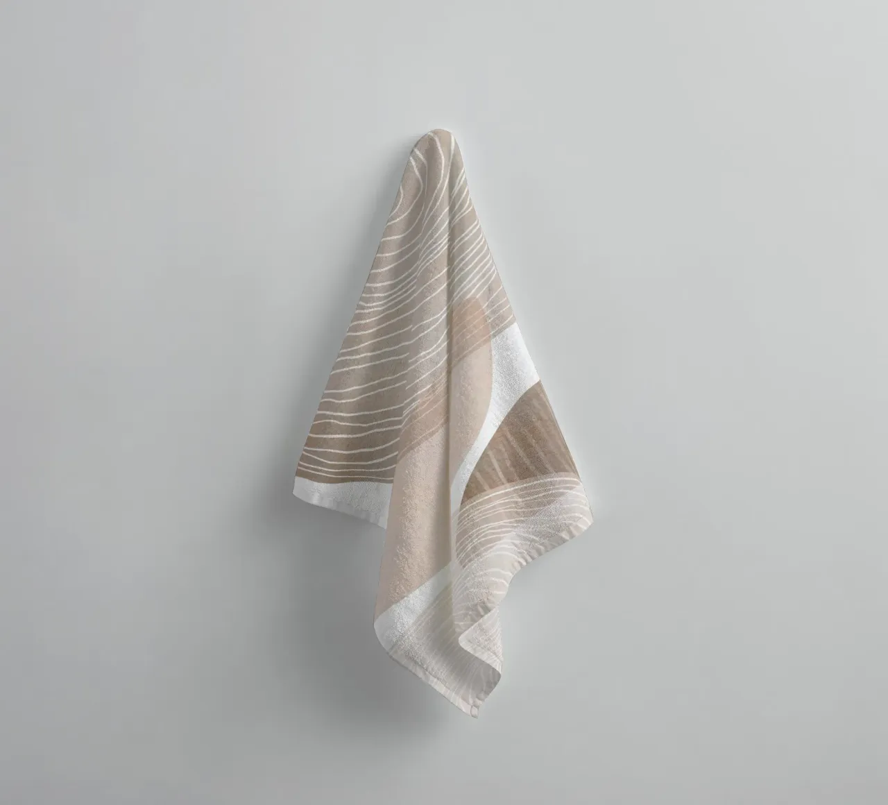 Abstract Organic Forms towel by Melloi Art Print