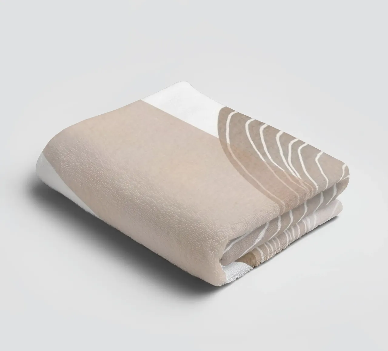 Abstract Organic Forms towel by Melloi Art Print