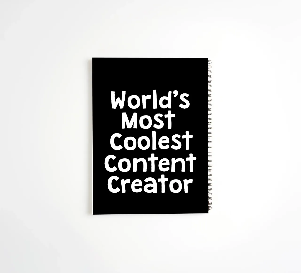 World's most coolest content creator spiral notebook by happieeagle