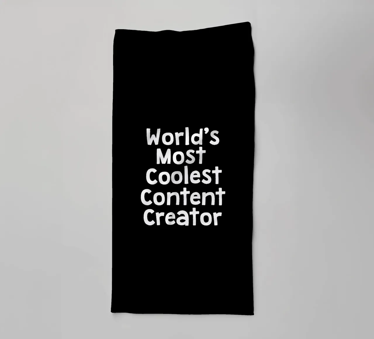 World's most coolest content creator asciugamano da bagno da happieeagle