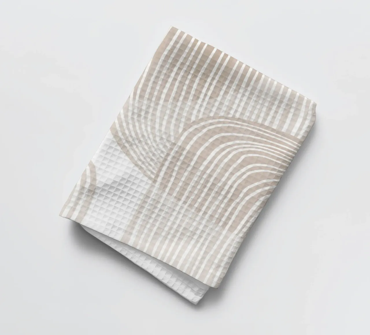 Abstract Beige Line Art Pattern torchon de Melloi Art Print