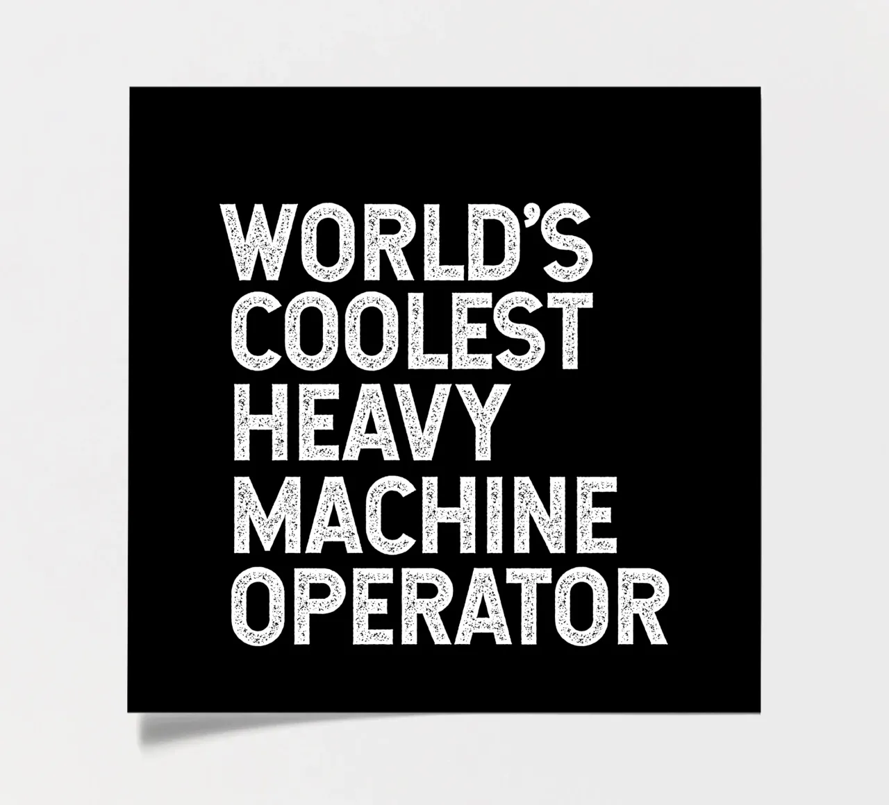 World's coolest heavy machine operator foglio adesivo da happieeagle