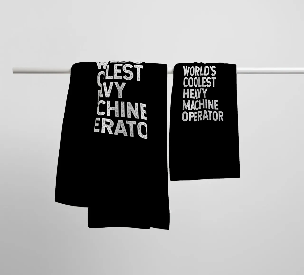 World's coolest heavy machine operator asciugamano da bagno da happieeagle