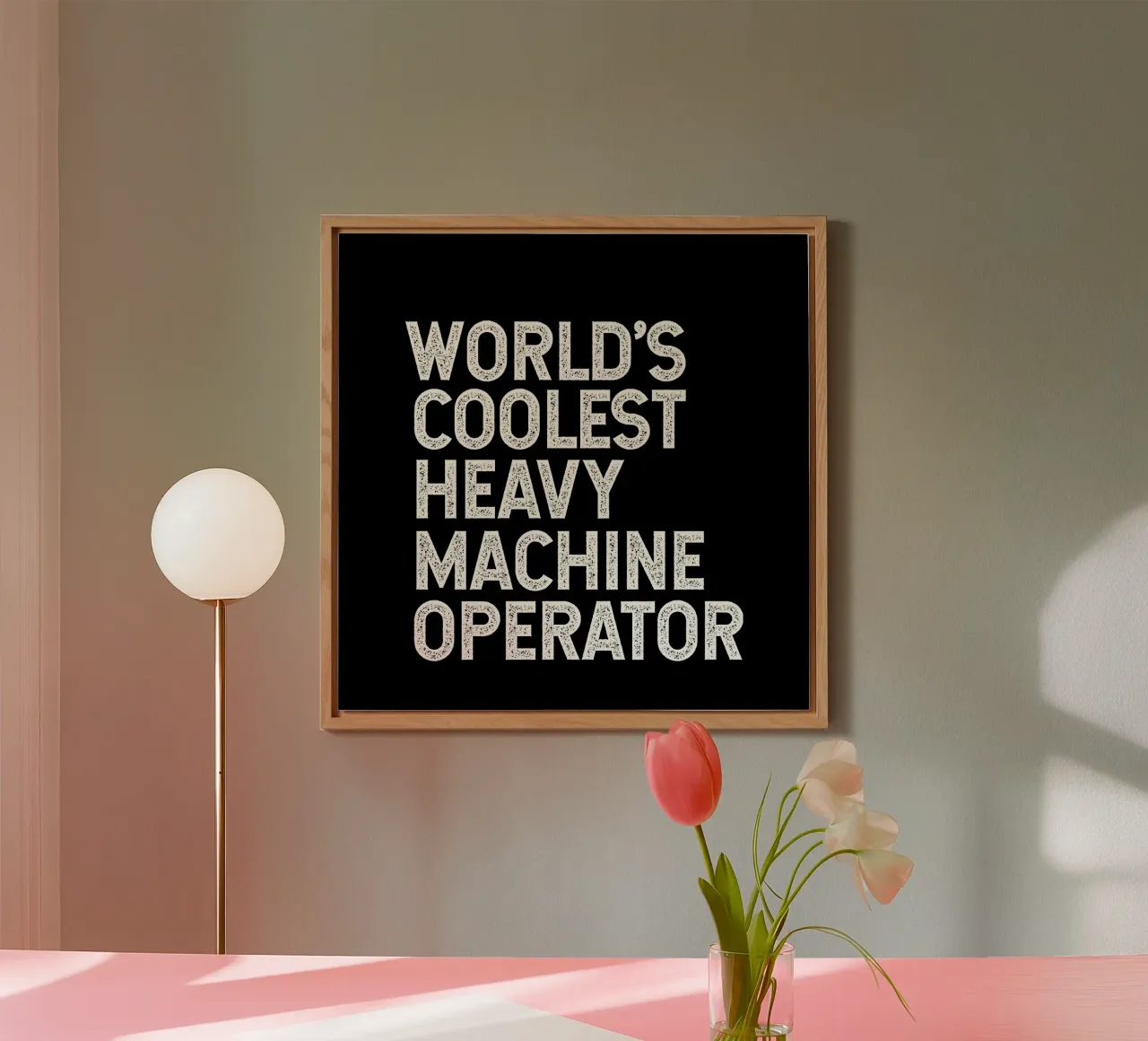 World's coolest heavy machine operator alluminio dibond da happieeagle