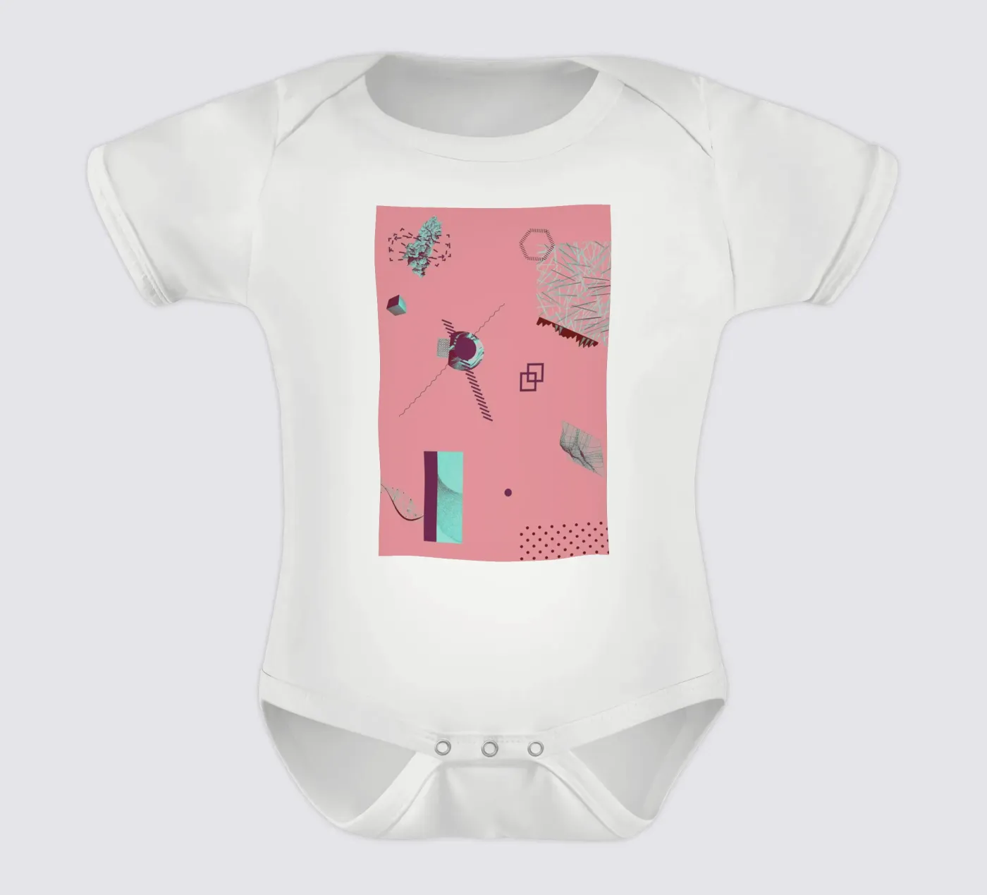 Objects 08 body neonato maniche corte da Andreas Jarner