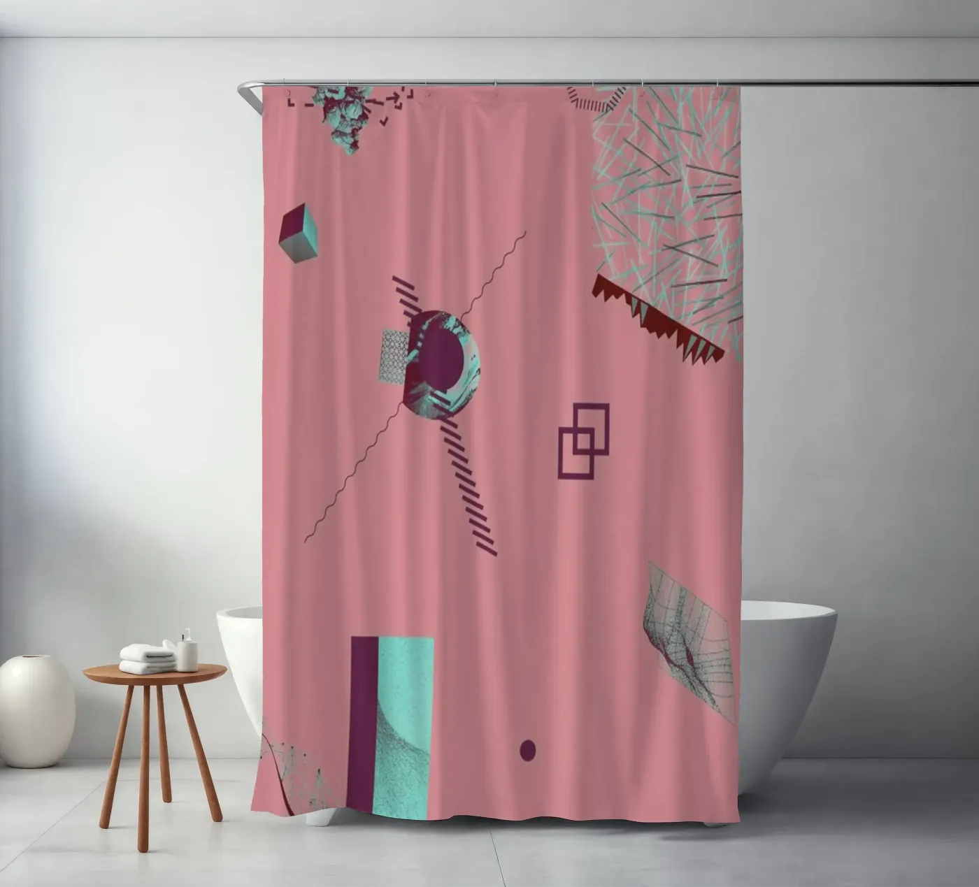 Objects 08 douchegordijn van Andreas Jarner