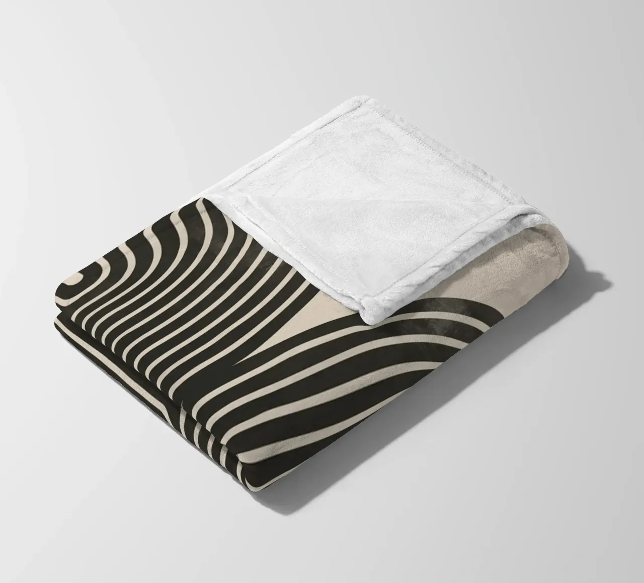 Line art geometriche astratte coperta in pile da Melloi Art Print