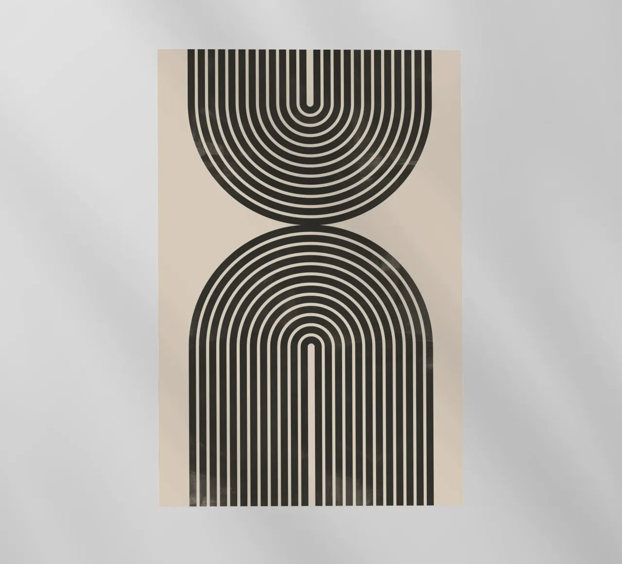 Line art geometriche astratte pellicola backlit da Melloi Art Print