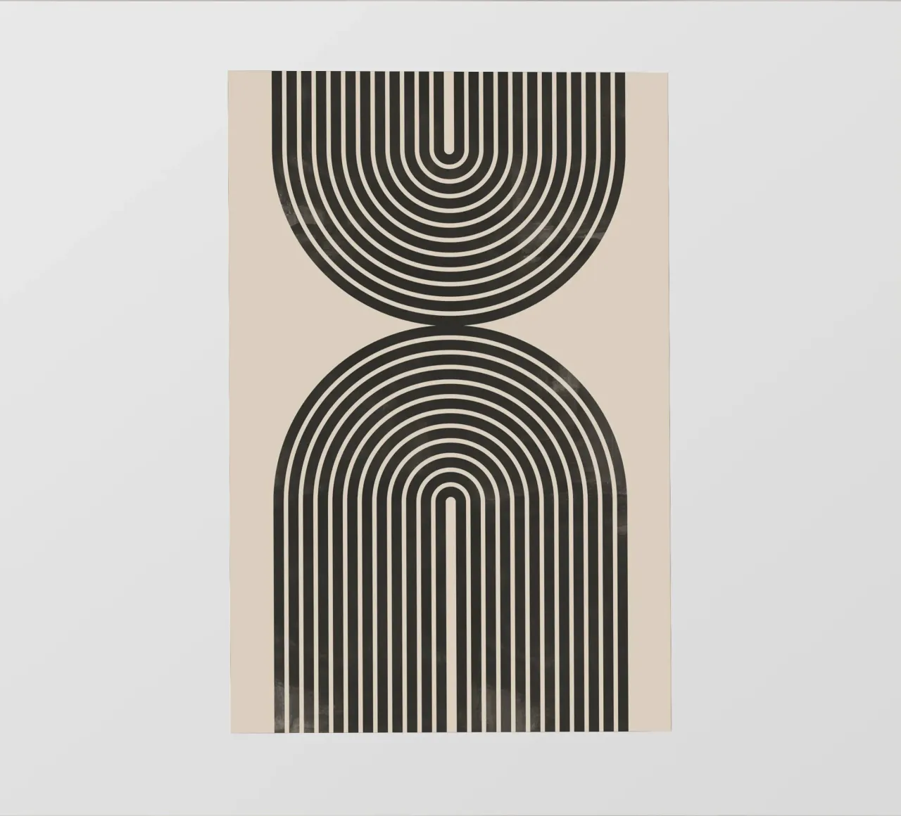 Line art geometriche astratte telo in pvc da Melloi Art Print