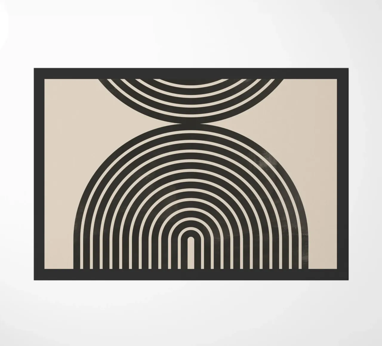 Line art geometriche astratte zerbino da Melloi Art Print