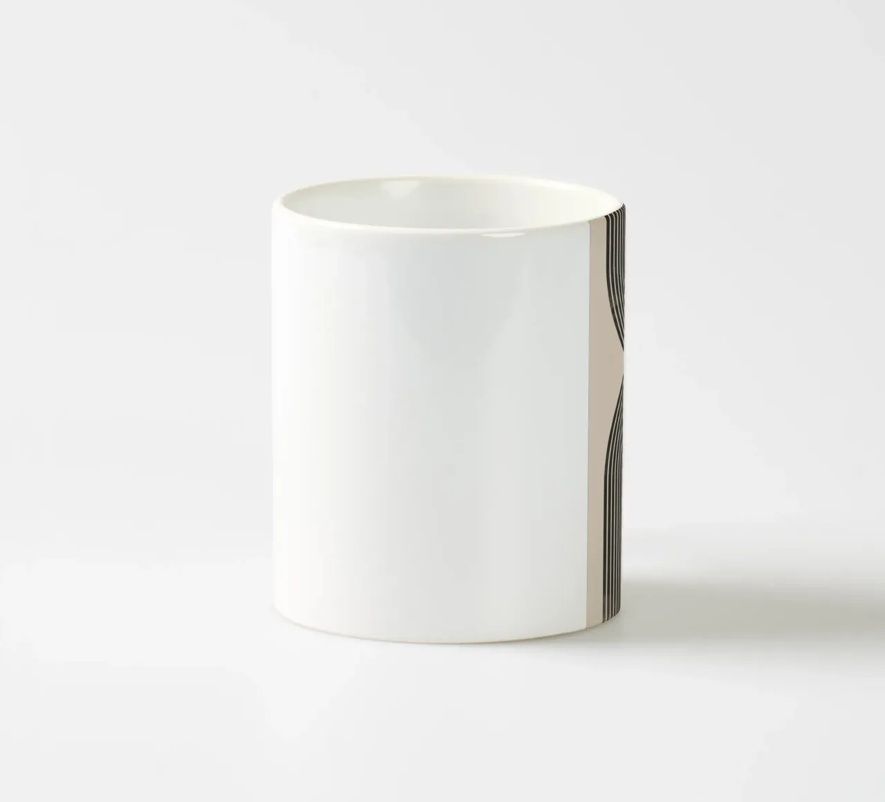 Abstract Geometric Line Art ceramic mug by Melloi Art Print