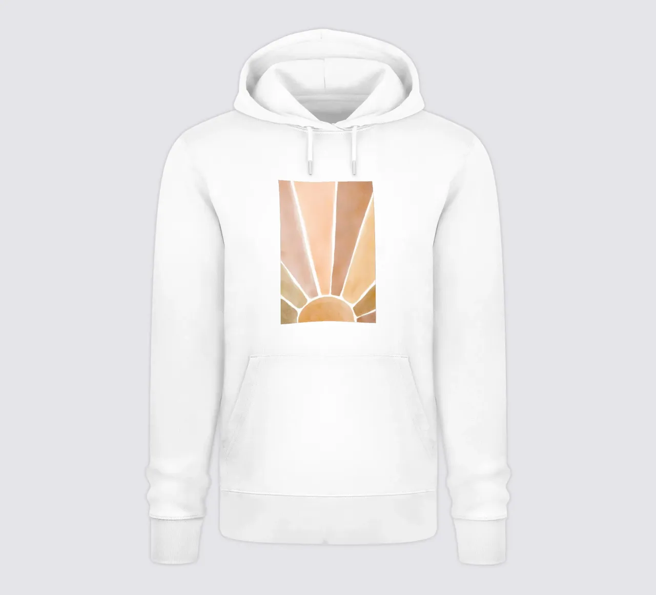 Acquerello Sunburst Art felpa con cappuccio da Melloi Art Print