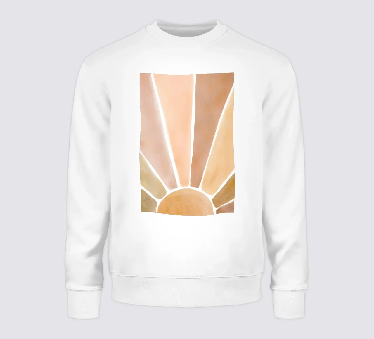 Acquerello Sunburst Art felpa da Melloi Art Print