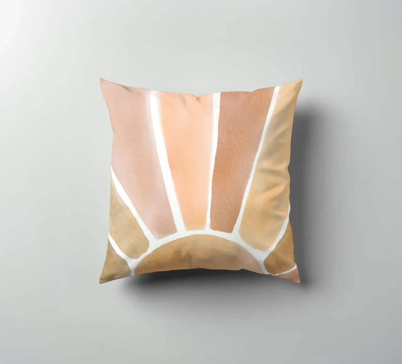 Acquerello Sunburst Art cuscino da Melloi Art Print