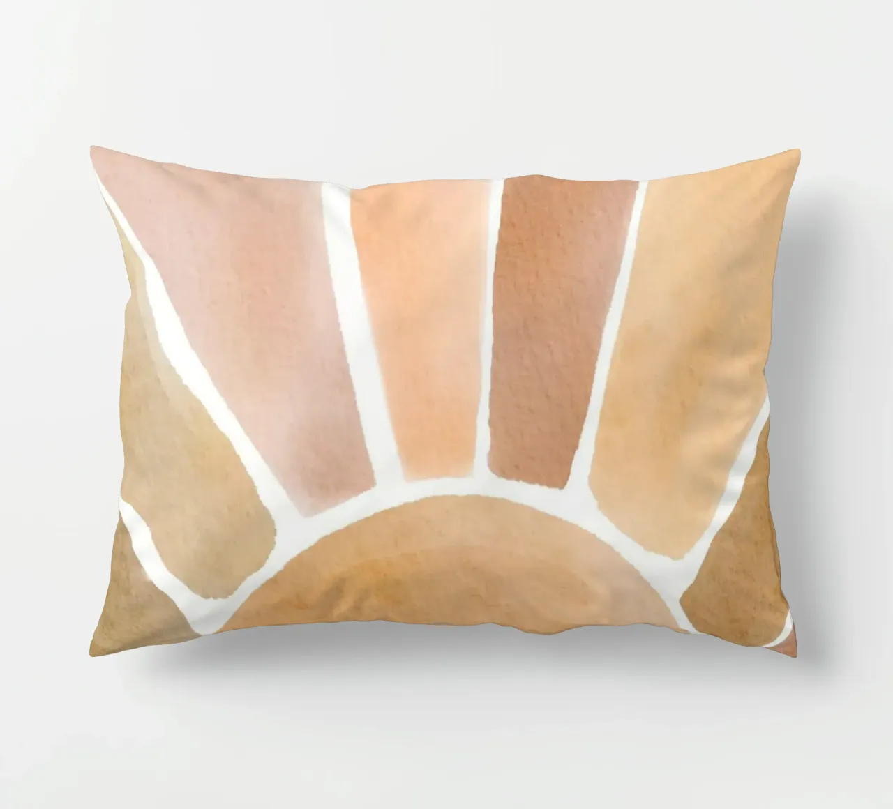 Acquerello Sunburst Art cuscino da Melloi Art Print