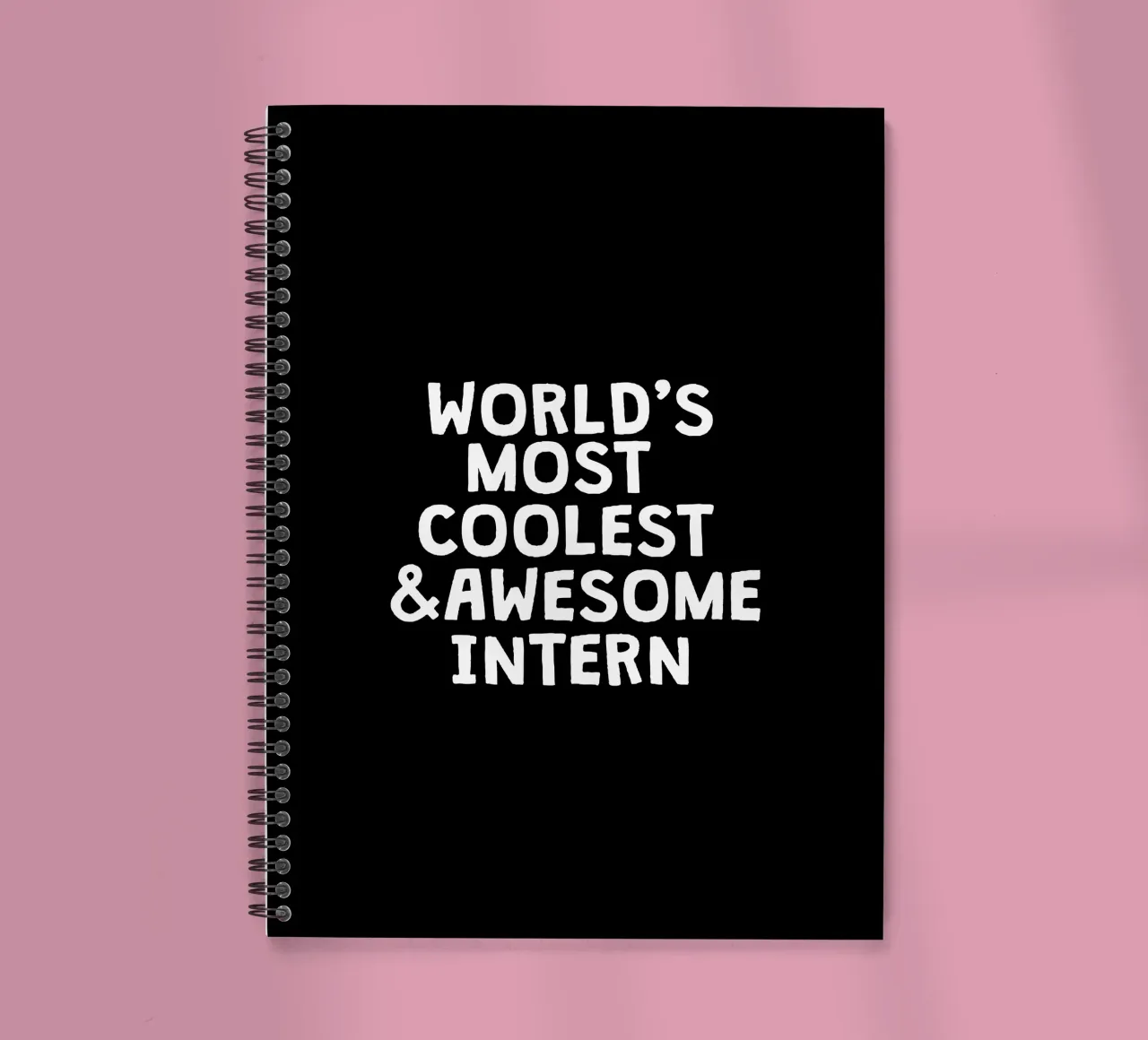 World's most coolest and awesome intern spiral notebook by happieeagle