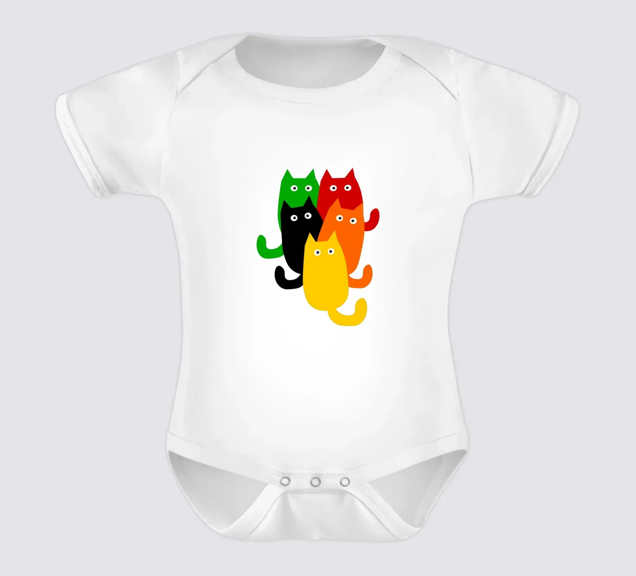A bunch of cats body neonato maniche corte da happieeagle