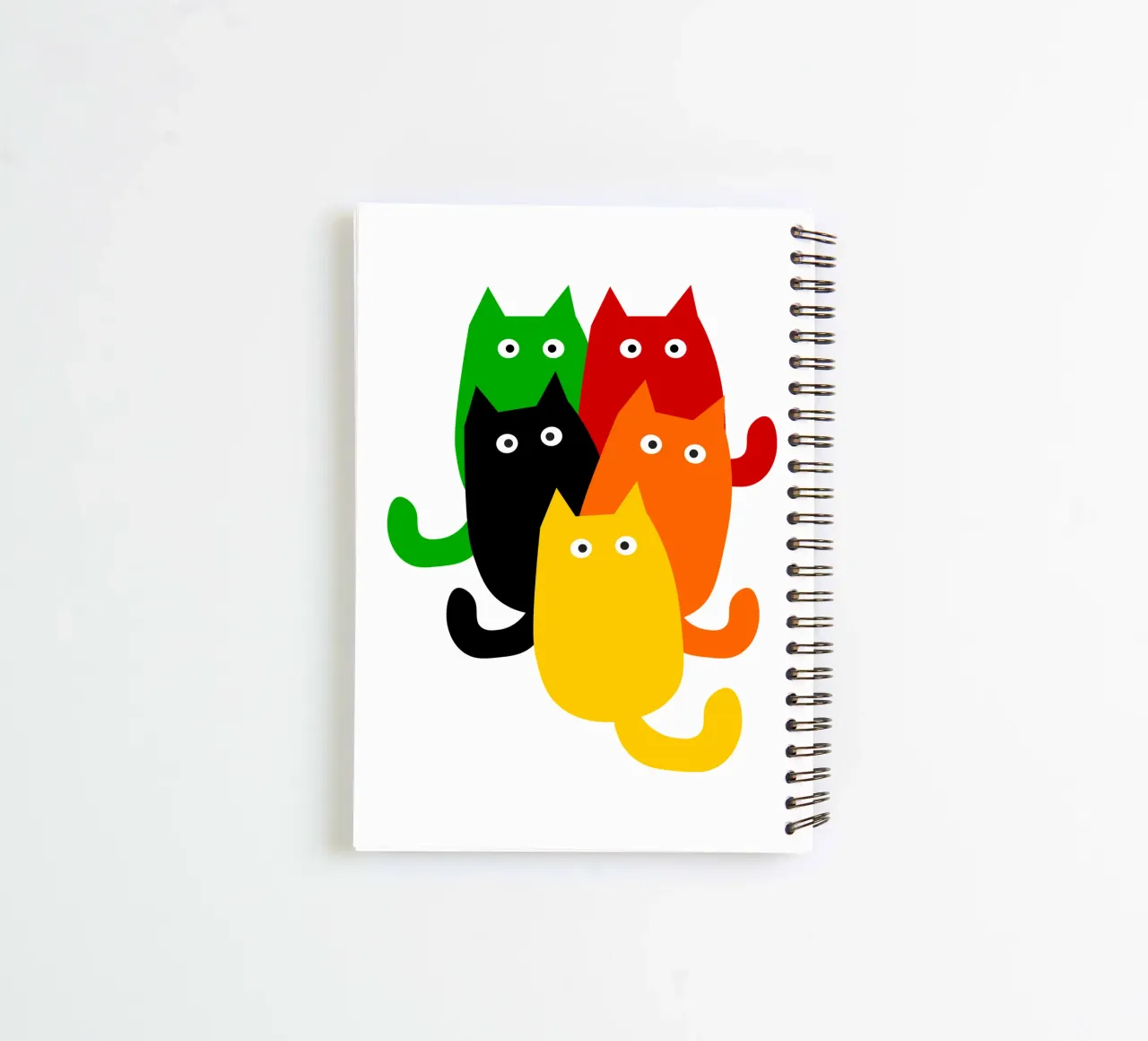 A bunch of cats spiral notebook by happieeagle