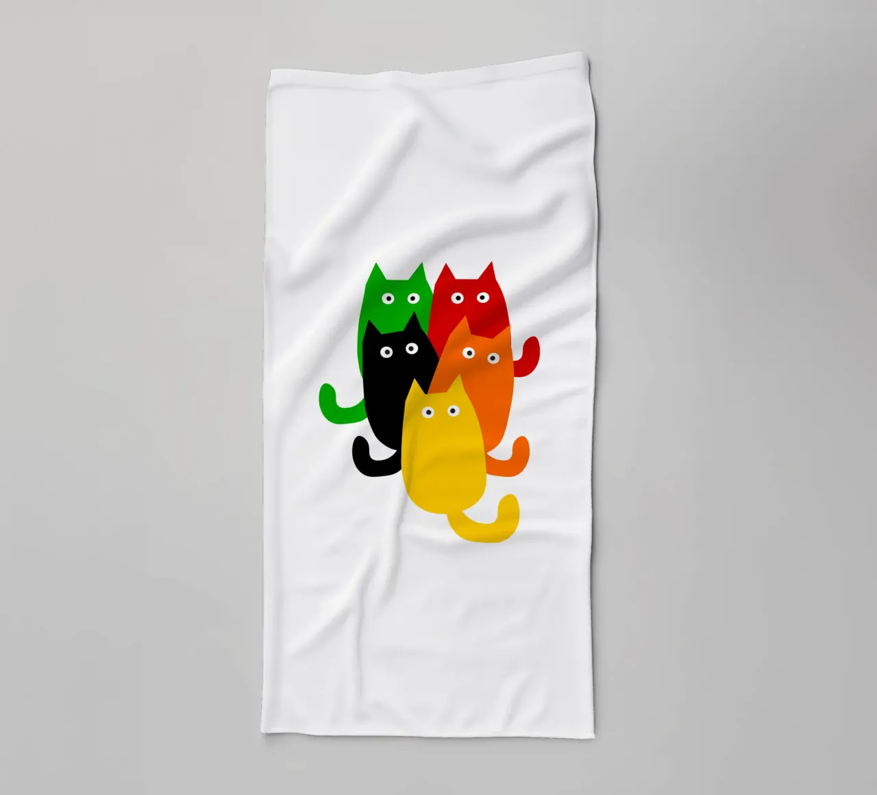 A bunch of cats asciugamano da bagno da happieeagle
