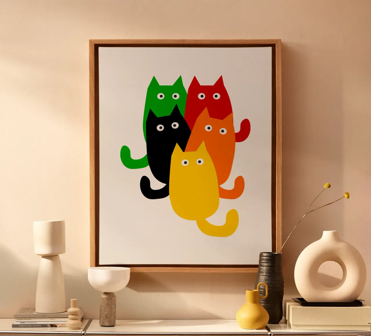 A bunch of cats canvas by happieeagle
