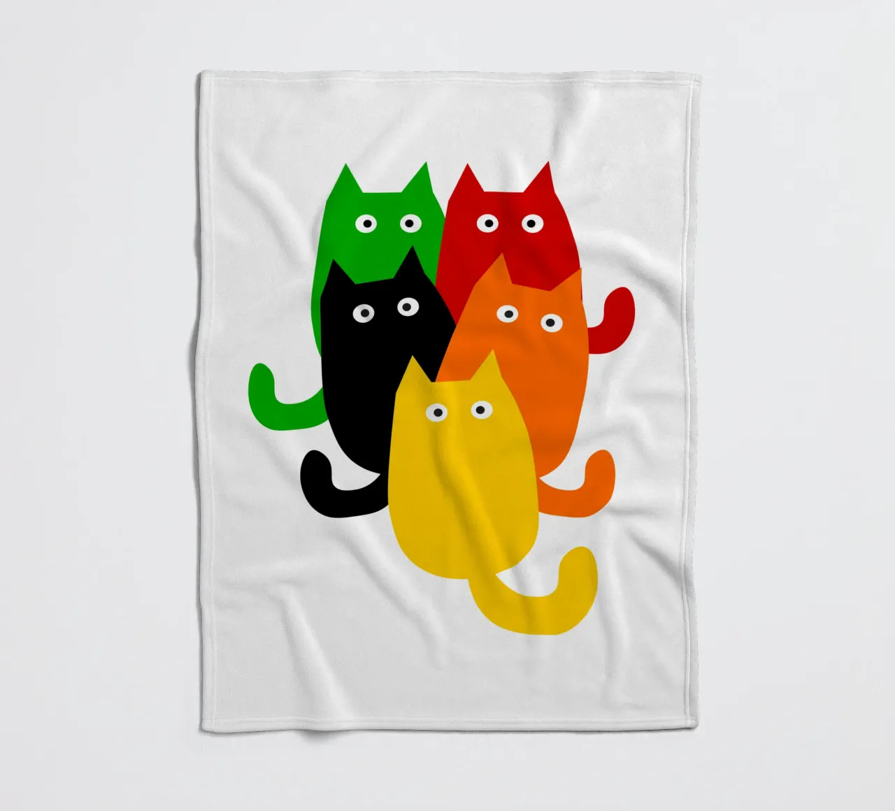 A bunch of cats coperta in pile da happieeagle