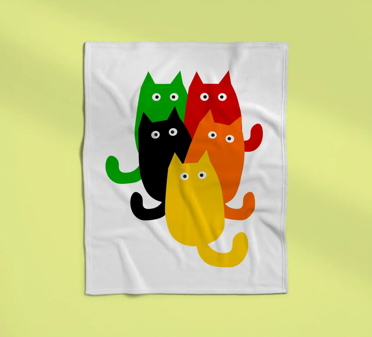 A bunch of cats coperta in pile da happieeagle