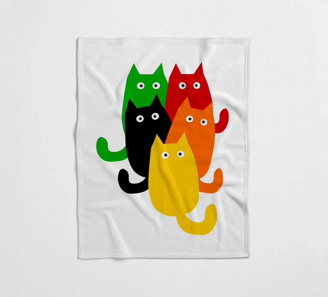 A bunch of cats coperta in pile da happieeagle