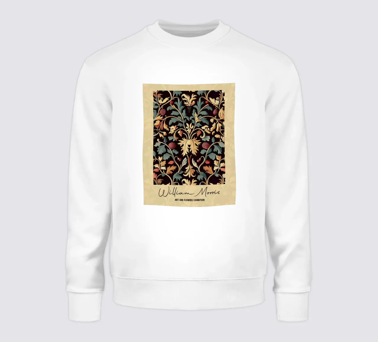William Morris Design floreale felpa da Carinaprint