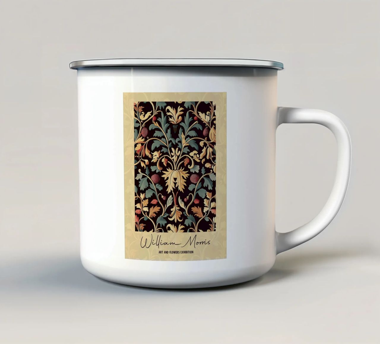 William Morris Design floreale tazza in smalto da Carinaprint