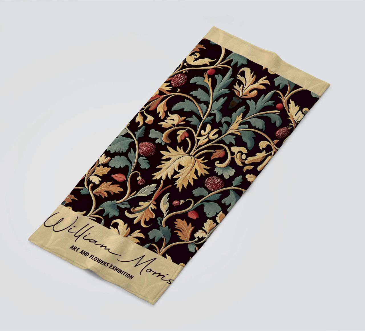 William Morris Design floreale telo mare da Carinaprint
