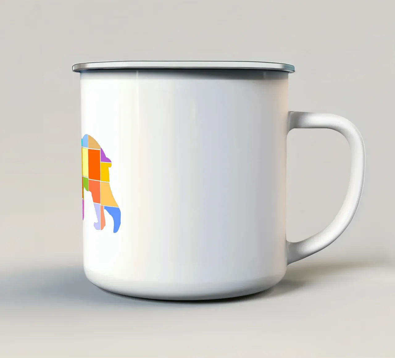 Bear parts tazza in smalto da happieeagle