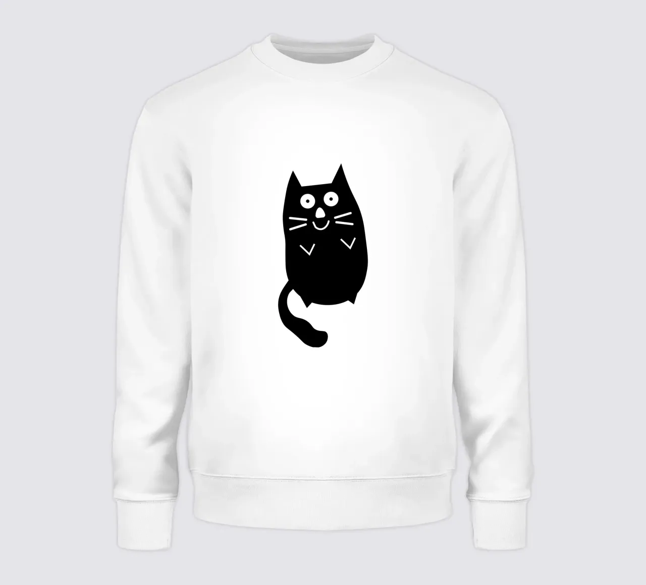 Chubby black cat felpa da happieeagle